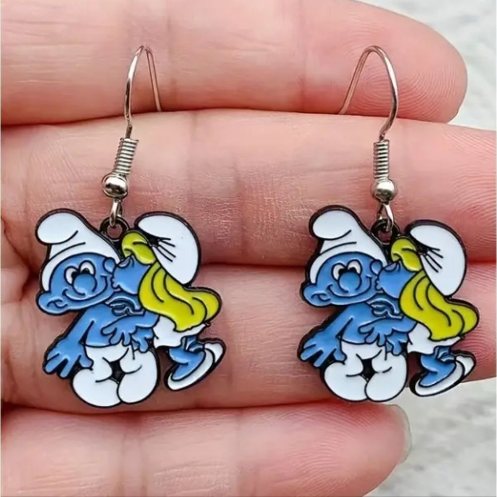 Hand Crafted cartoon earrings - Picture 4 of 6